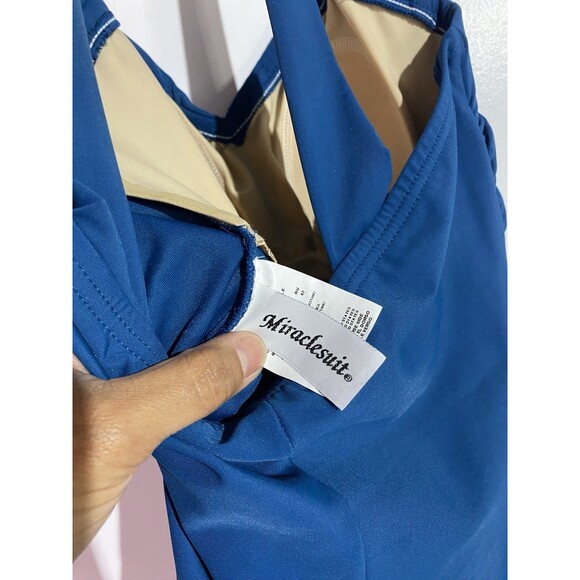 Miraclesuit One Piece Swimsuit Dress 6L Beach Tummy Control Slimming Resort NWOT - Picture 6 of 13